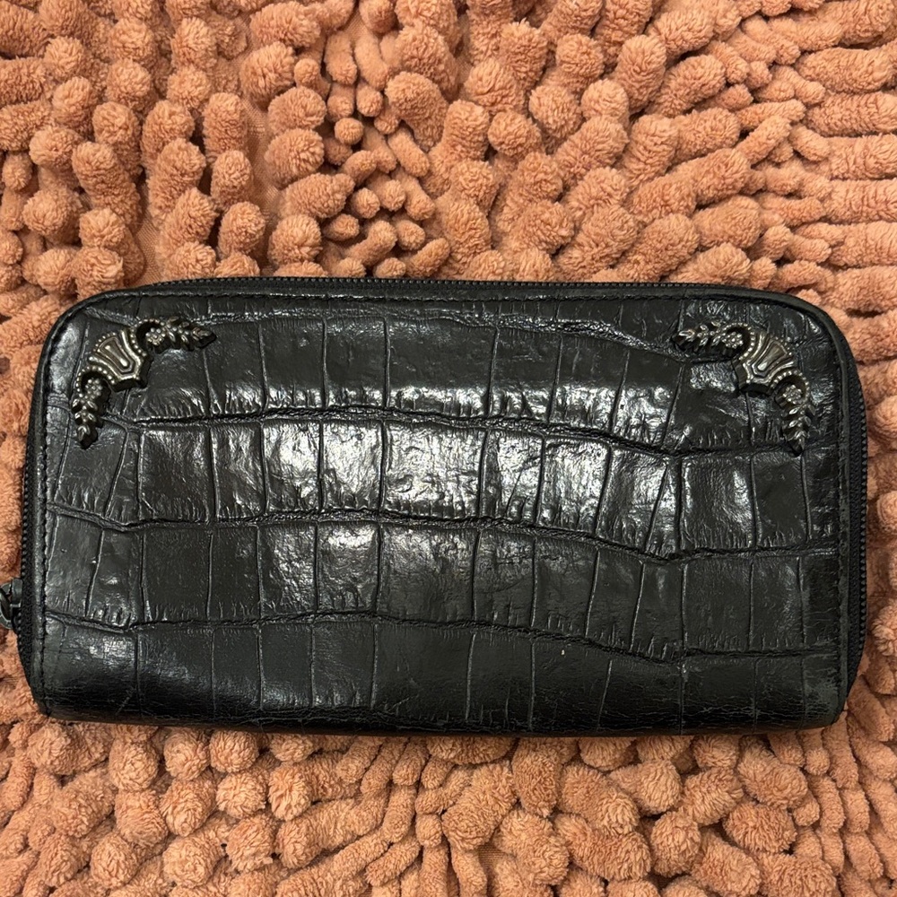 Brighton Black Textured Wallet